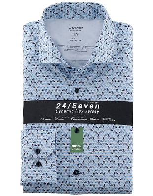 Трикотажная рубашка Olymp 24/7, супер слим, артикул 25228411