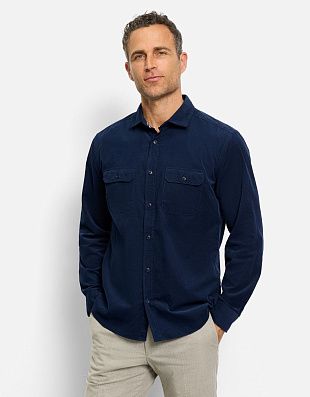 Рубашка вельветовая мужская с карманами OLYMP Casual | купить в интернет-магазине Olymp-Men