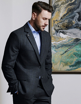 Пиджак мужской w.Wegener шерстяной, 2 шлицы | купить в интернет-магазине Olymp-Men