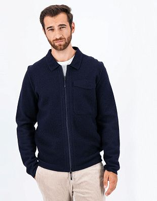 Кардиган из шерсти на молнии Fynch-Hatton с карманом | купить в интернет-магазине Olymp-Men