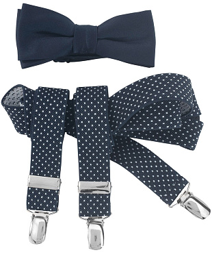 Комплект Lindenmann бабочка и подтяжки в горох | купить в интернет-магазине Olymp-Men