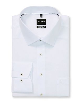 Сорочка классическая белая Olymp Luxor Big, прямой крой | купить в интернет-магазине Olymp-Men