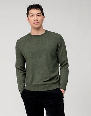 Джемпер шерстяной мужской OLYMP с круглым вырезом | интернет-магазин Olymp-Men