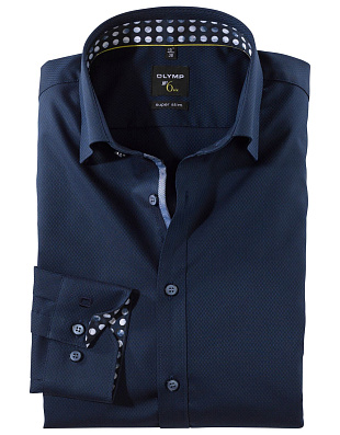Сорочка мужская OLYMP №6 супер слим | купить в интернет-магазине Olymp-Men