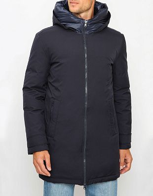 Пуховик мужской RIGGI удлинённый с капюшоном | купить в интернет-магазине Olymp-Men