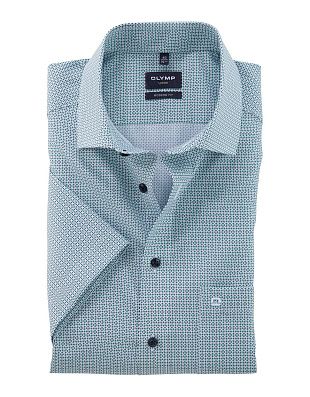 Рубашка мужская с коротким рукавом OLYMP Luxor, modern fit