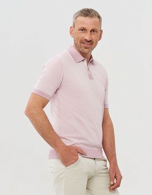 Поло розовое мужское на кнопках Gratude | купить в интернет-магазине Olymp-Men