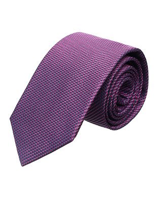 Галстук удлиненный малиновый жаккард Bernd Hennes, 8,5 см | купить в интернет-магазине Olymp-Men