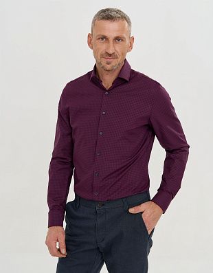 Рубашка мужская OLYMP 24/7 в клетку, body fit | купить в интернет-магазине Olymp-Men