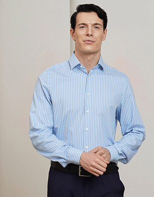 Рубашкав мужская OLYMP 24/7 в полоску, body fit | купить в интернет-магазине Olymp-Men