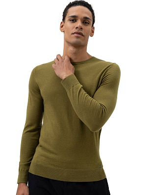 Джемпер мужской OLYMP, шерсть с шёлком, body fit | интернет-магазин Olymp-Men