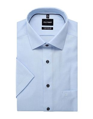 Рубашка голубая классическая Olymp Luxor Big, прямой крой | купить в интернет-магазине Olymp-Men