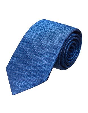 Галстук удлиненный синий квадрат Bernd Hennes, 8,5 см | купить в интернет-магазине Olymp-Men