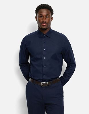 Рубашка мужская однотонная OLYMP, body fit, на высокий рост | купить в интернет-магазине Olymp-Men