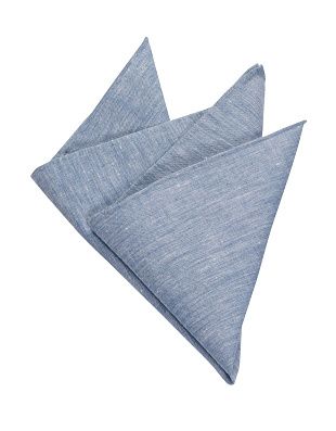 Синий хлопковый платок в нагрудный карман пиджака | купить в интернет-магазине Olymp-Men