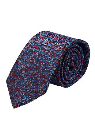 Галстук удлиненный Bernd Hennes c цветочным принтом, широкий, 8,5 см | купить в интернет-магазине Olymp-Men