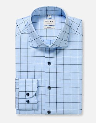 Рубашка классическая в клетку Olymp, body fit | купить в интернет-магазине Olymp-Men