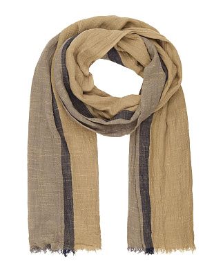 Шарф Lindenmann с коричневой полосой | купить в интернет-магазине Olymp-Men