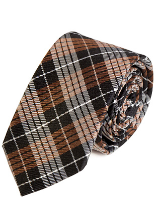 Галстук узкий Olymp в клеткуу, 6 см | купить в интернет-магазине Olymp-Men