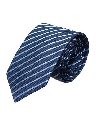 Галстук удлиненный в голубую полоску Bernd Hennes, 8,5 см | купить в интернет-магазине Olymp-Men