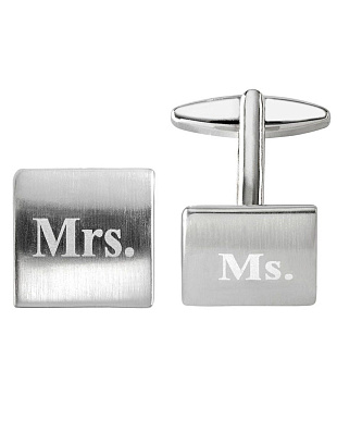 Запонки клубные, мисс и миссис, 15х15 мм | в интернет-магазине Olymp-Men