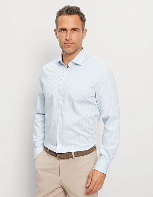 Рубашка мужская в полоску OLYMP Level Five 24/7, body fit | купить в интернет-магазине Olymp-Men