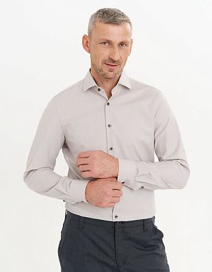 Рубашка мужская с длинным рукавом OLYMP 24/7, климат-контроль, body fit | купить в интернет-магазине Olymp-Men