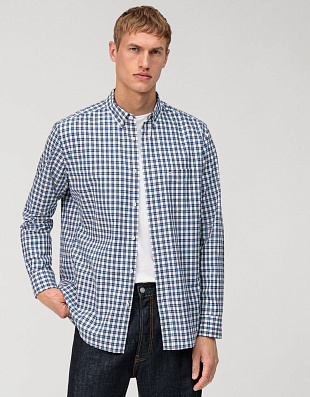 Рубашка мужская хлопковая в клетку OLYMP Casual | купить в интернет-магазине Olymp-Men