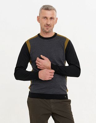 Джемпер чёрный мужской Gratude шерстяной | интернет-магазин Olymp-Men
