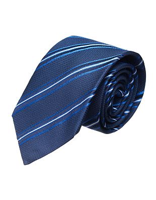 Галстук удлиненный в голубую полоску Bernd Hennes, 8,5 см | купить в интернет-магазине Olymp-Men