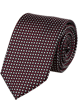 Галстук удлиненный Bernd Hennes в горох, 8,5 см | купить в интернет-магазине Olymp-Men