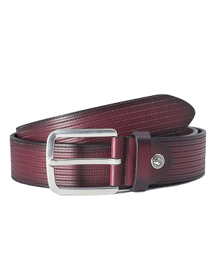 Ремень мужской кожаный Lindenmann с тиснением, под джинсы мужские | купить в интернет-магазине Olymp-Men