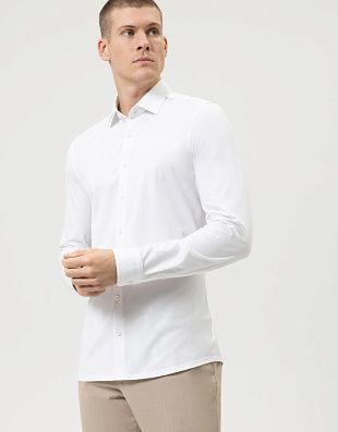 Трикотажная рубашка мужская Olymp 24/7, супер слим, артикул 25037400