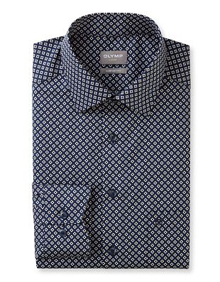 Рубашка классическая с рисунком OLYMP Luxor, прямой крой | купить в интернет-магазине Olymp-Men