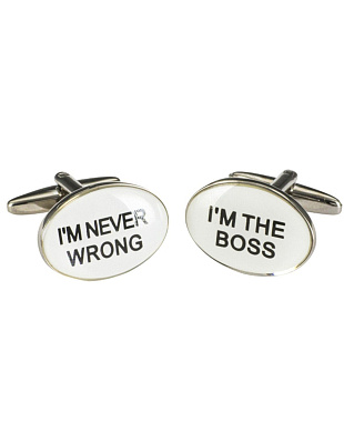 Запонки мужские Lindenmann с надписью Босс (Boss) | в интернет-магазине Olymp-Men