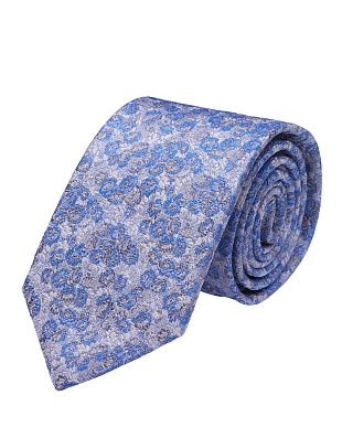 Галстук шёлковый удлиненный Bernd Hennes c цветочным принтом, 8,5 см | купить в интернет-магазине Olymp-Men