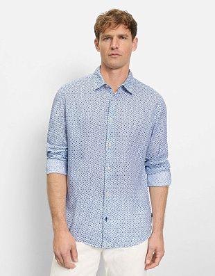 Рубашка льняная с длинным рукавом OLYMP | купить в интернет-магазине Olymp-Men