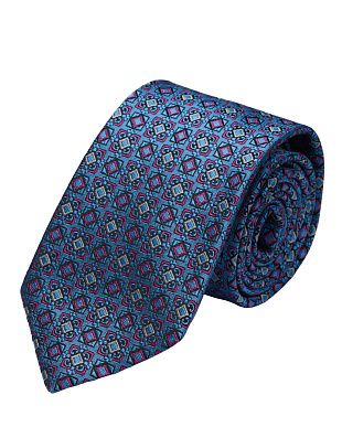 Галстук удлиненный Bernd Hennes c орнаментом, широкий, 8,5 см | купить в интернет-магазине Olymp-Men