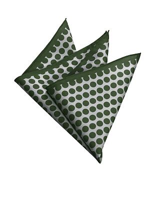 Платок в карман пиджака в горох зеленый | купить в интернет-магазине Olymp-Men