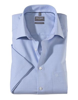 Рубашка классическая в клетку OLYMP Luxor, прямой крой
