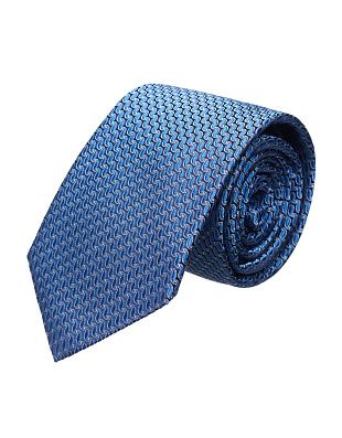 Галстук удлиненный с сиреневым принтом Bernd Hennes, 8,5 см | купить в интернет-магазине Olymp-Men