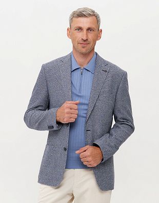 Пиджак трикотажный синий мужской Roy Robson | купить в интернет-магазине Olymp-Men