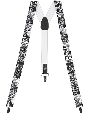 Мужские подтяжки черно-белые | купить в интернет-магазине Olymp-Men