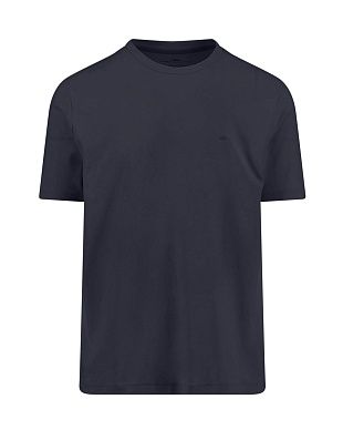 Футболка однотонная тёмно-синяя Fynch-Hatton | купить в интернет-магазине Olymp-Men