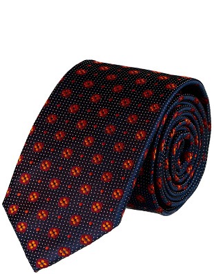 Галстук Bernd Hennes с рисунком, 7 см | купить в интернет-магазине Olymp-Men