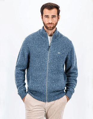 Кардиган вязаный на молнии Fynch-Hatton | купить в интернет-магазине Olymp-Men