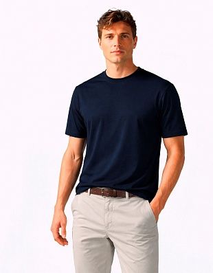 Футболка синяя однотонная Roy Robson | купить в интернет-магазине Olymp-Men