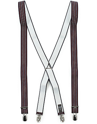 Подтяжки бордовые в полоску | купить в интернет-магазине Olymp-Men