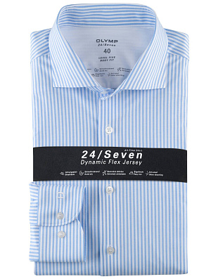 Рубашка трикотажная мужская OLYMP 24/7, body fit | купить в интернет-магазине Olymp-Men