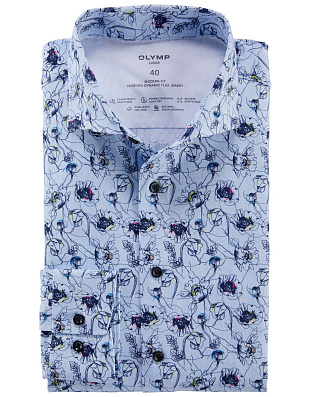 Рубашка трикотажная OLYMP Luxor 24/7, modern fit | купить в интернет-магазине Olymp-Men